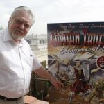 El dibujante Joan Boix durante la rueda de prensa para presentar el nuevo cómic del Capitán Trueno, que vuelve diecisiete años después de su última aventura. Con el título de "El Capitán Trueno. El último combate"