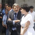 Jaime Lissavetzky, a su llegada a la capilla ardiente de Pedro Zerolo