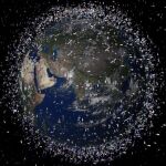 La humanidad ha generado numerosa basura espacial. En la imagen, recreación realizada por la Agencia Espacial Europea