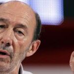 El hasta hoy secretario general del PSOE, Alfredo Pérez Rubalcaba. Efe