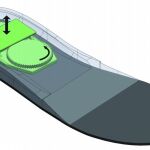 Suela de zapato que capta la energía al caminar
