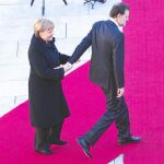 La canciller alemana, Angela Merkel, y el presidente del Gobierno español, Mariano Rajoy, en Berlín