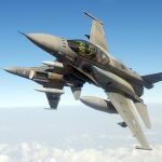 Imagen de dos F-16 en vuelo