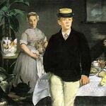 "Le Déjeuner dans l'atelier"(1868).Edouard Manet