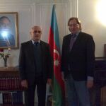El Embajador Altay Efendiev junto a Joaquín Antuña