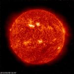 Una tormenta solar captada por la NASA
