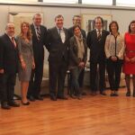 De izquierda a derecha: Luis Villarejo, Mercedes Coghen, María José Rienda, Alfredo Relaño, Ana Muñoz Merino, Santiago Nolla, Miguel Cardenal, Amaya Iríbar, Joan Vehils, Julián Redondo, Miriam Blasco, María Paz Corominas, Theresa Zabell y Oscar Campillo