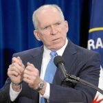 El director de la CIA, Jhon Brennan, comparece, ayer, en Langley (Virginia)
