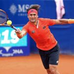 El tenista español David Ferrer durante el partido de semifinales del Trofeo Conde de Godó