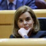 La vicepresidenta primera del Ejecutivo, Soraya Sáenz de Santamaría