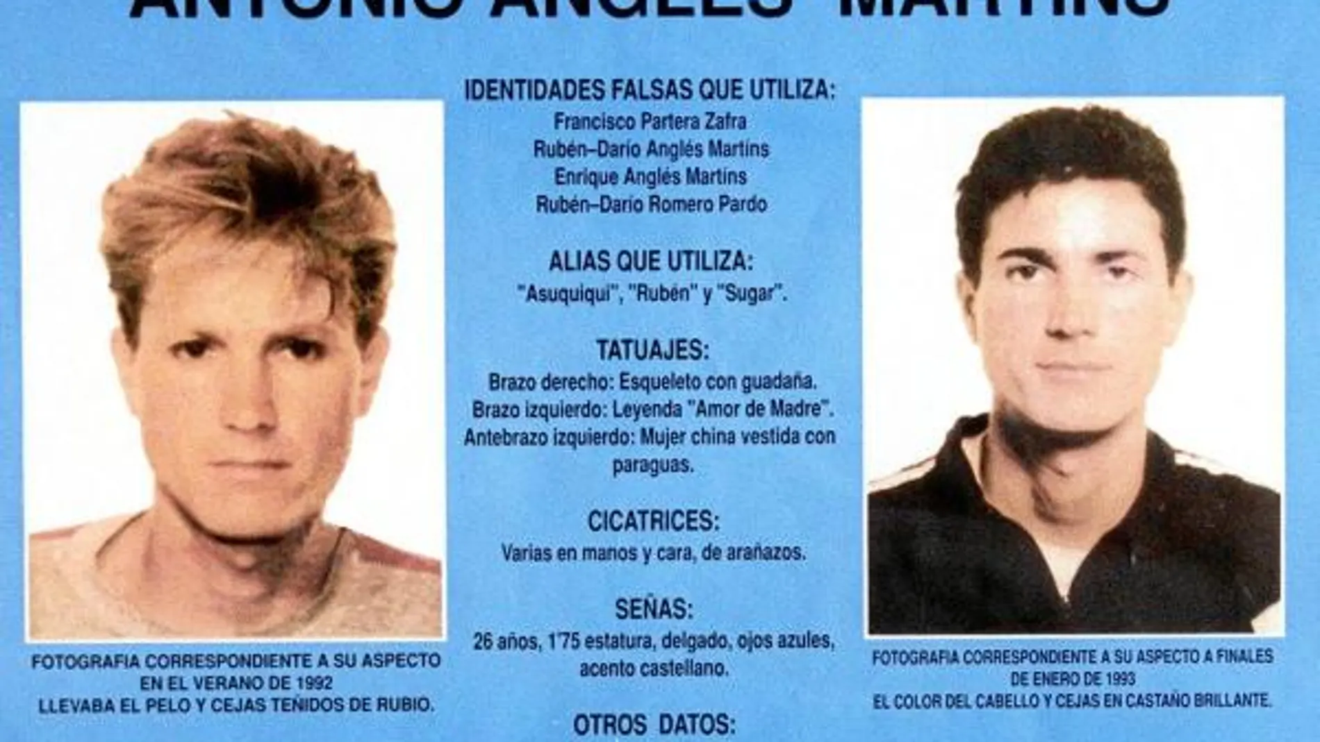 De Antonio Anglés, a quien también se culpó de los asesinatos de Alcácer, nunca se supo nada
