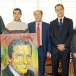 Lara entrega al pueblo de Cebreros un retrato de Suárez