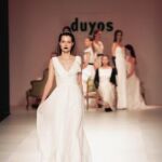 Algunas de las propuestas de Duyos, que desfiló ayer en Cibeles Novias Madrid