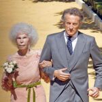 La Duquesa el día de su boda con Alfonso Díez.