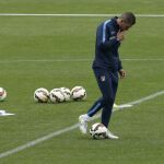 El entrenador argentino del Atlético de Madrid, Diego Simeone