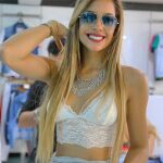La modelo no sabía que estaba siendo grabada