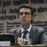 El ministro de Industria, Energia y Turismo, José Manuel Soria, durante su comparecencia ante la Comisión de Industria del Senado.