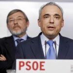 Rafael Simancas, ayer, en la presentación de la gestora del PSM