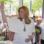 La presidenta andaluza en funciones, ayer en Granada