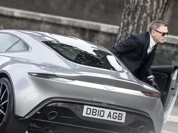 Daniel Craig durante el rodaje de 'Spectre' in Roma.