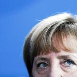 La canciller alemana, Angela Merkel, ayer, durante una rueda de Prensa en Berlín, tras su encuentro con el primer ministro pakistaní, Nawaz Sharif