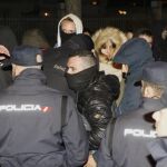 Los detenidos tras ser puestos en libertad