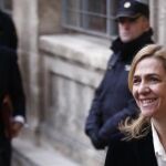 Salida de la Infanta Cristina de los Juzgados de Palma de Mallorca