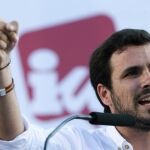 El candidato de IU a la Presidencia del Gobierno, Alberto Garzón