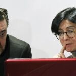 Paloma Botín, miembro de la Coimisión Asesora de Artes Plásticas y vocal del Patronato de la Fundación Botín, junto al director del Museo Nacional del Prado, Miguel Zugaza