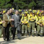 Cerdá asistió a los actos de conmemoración del Día del Combatiente Forestal