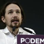 El líder de Podemos, Pablo Iglesias