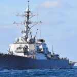 Un nuevo destructor norteamericano, el «USS Porter», llega hoy a la Base Naval de Rota (Cádiz)