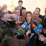 Susana Díaz aseguró ayer a los medios que no conocía la destitución