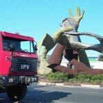 Estado en que quedó la escultura del escultor castellonense