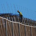 Instalación de refuerzo en la valla de Melilla.