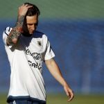 Lionel Messi, durante el entrenamiento La Serena