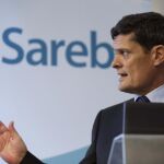 El presidente de Sareb, Jaime Echegoyen, durante una rueda de prensa