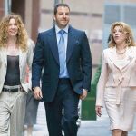 Blanca Cuesta, Borja Thyssen y Carmen Cervera, ayer, en Málaga