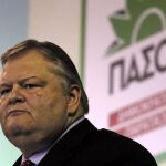 El líder del partido griego Socialista PASOK Evangelos Venizelos.