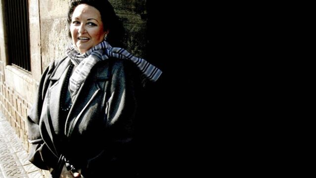 La soprano, Montserrat Caballé