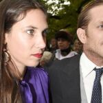 Andrea Casiraghi y Tatiana Santodomingo durante la boda de María Theresia von Thurn