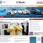 Portada del diario francés Le Monde