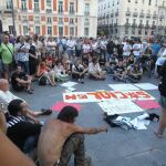 Manifestación del 15M en la Puerta del Sol