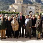 Fabra en su visita al Monasterio.