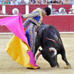 Gaonera del debutante Merín, ayer, en Albacete
