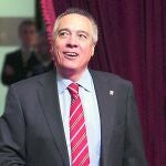 El líder del PSC, Pere Navarro, durante el pasado pleno