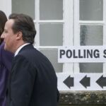 David Cameron, después de votar