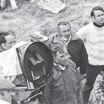 Pedro Vidal (izda.) y David Lean, en un rodaje