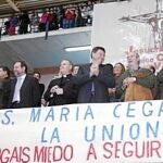Sotoca y José Manuel Lorca Planes (cuarto y quinto por la izquierda) y Oché Cortés (derecha), junto a otras autoridades