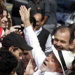 El presidente saliente de Brasil, Luis Inácio Lula da Silva tras depositar su voto